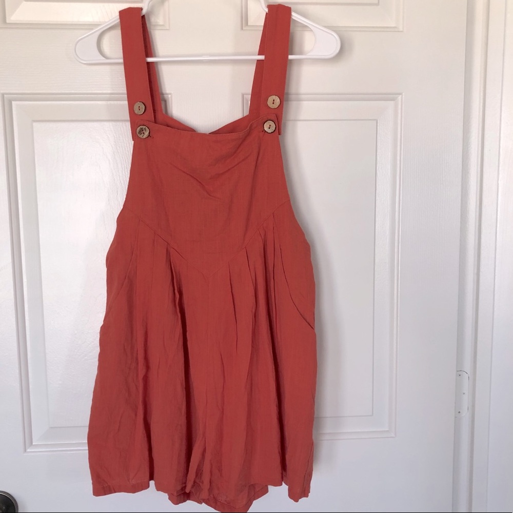 Burnt Orange Romper!